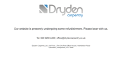 Desktop Screenshot of drydencarpentry.co.uk
