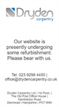 Mobile Screenshot of drydencarpentry.co.uk